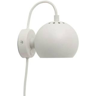 Ball magnet væglampe mat hvid