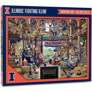 Youthefan NCAA Illinois k?mper mod Illini Barnyard -fans 500 pc puslespil