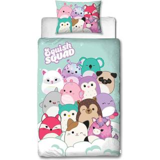 Squishmallows sengetøj 140x200 cm - 100% blødt bomuld - Squishmallows sengesæt - Vendbart design