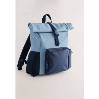Next Blue Roll Top Backpack