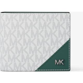 MK Cooper Signature Logo Billfold Wallet - Green - Michael Kors - ONE SIZE