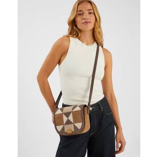 Accessorize Accessorize Natural Patchwork Cross-Body Bag