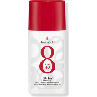 Elizabeth Arden Eight Hour HydraPlay Daily Defense Nourishing Fluid Bredspektret ansigtssolcreme SPF 40 No White Cast Ikke-komedogen Duftfri 1,7