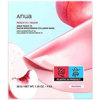 Anua Peach 70 Niacin Brightening Collagen Mask 4pk
