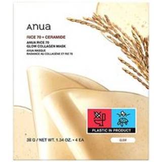 Anua Rice 70 Glow Collagen Mask 4pk