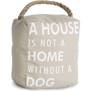 Pavilion - ?ben d?rindretning 5 """" X 6 """" Tan Door Stopper """" Et hus er ikke et hjem uden en hund """"