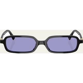 Miu Miu MU11ZSF Asian Fit 16K01O 52 Solbriller Kvinder Black - Black - 52mm
