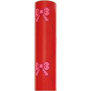 Geschenkpapier Pixel Schleifen - Rot