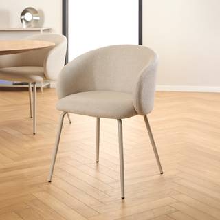 Eleanor Spisebordsstol med armlæn - Beige