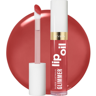 REVLON Super Skinnende Glimmer Lip Oil Fugtgivende og tonet skinnende finish lavet med plantebaseret Squalane 008 Just Toasty 0,13 fl oz