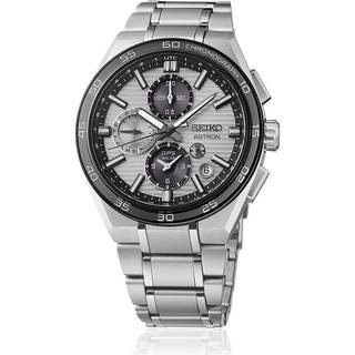Seiko Astron GPS Solar Dual Time Chronograph herreur i titanium med grå skive - Ø44