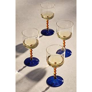 YUKO vinglas 4-pak - Flerfarvet