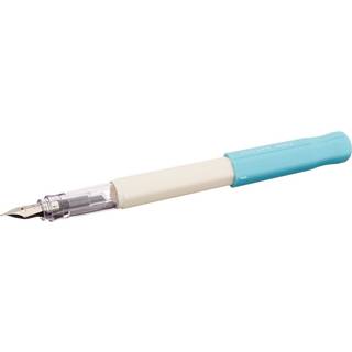 Pilot Kakuno Medium-Nib Fountain Pen White Body Soft Blue Cap (FKA-1SR-SLM)