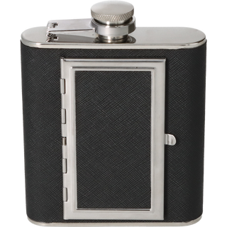 Angelo Lommevennen med 15 cl Sprut + 6 Cigaretter - Sort Angelo Lommelærke