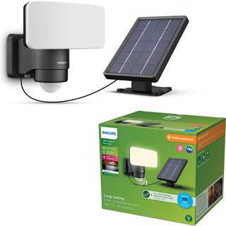 Philips LED-udendørs spotlampe Tylus, sort 3.000K sensor