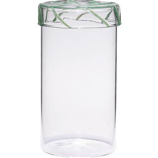 Hübsch Heir opbevaringsglas tall Green