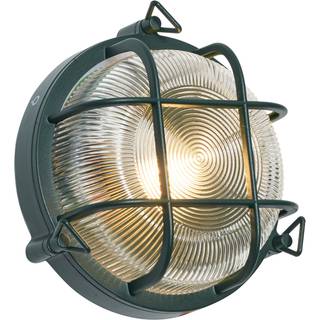 Udendørs væg- og loftlampe mørkegrøn rund IP44 - Noutica