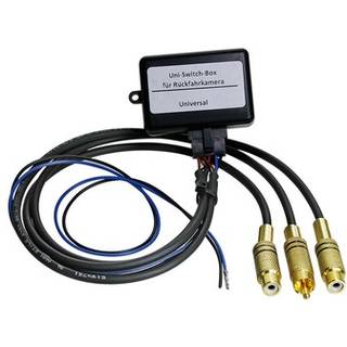 Video switcher 2xRCA(f) - 1x RCA(m) og trigger 12V