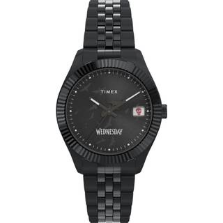 Timex Wednesday Legacy Black Dial Stainless Steel Men's Watch TW2Y19600