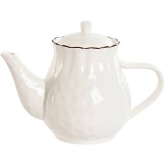 Tekande Home ESPRIT Hvid Brun Porcelæn 1 L