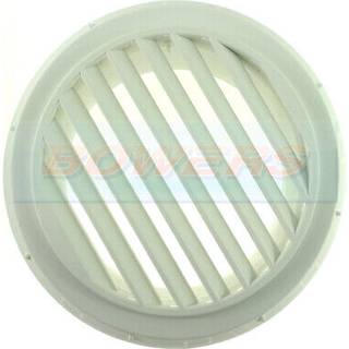 Udstødning Webasto, 90 mm, åbent- 45° &amp; drejbar, plast, hvid