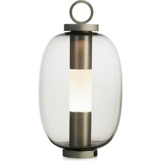 Ethimo Lucerna Lanterna Bordlampe Genopladelig / Antracitgrå - Udendørsbelysning Aluminium Stål - LNLAV5RD52