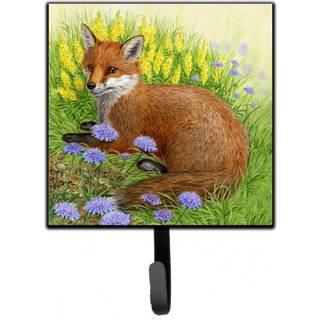 """" Caroline's Treasures Fox in Flowers af Sarah Adams Leash eller Key Holder ASAD0788SH4 Lille multicolor """"