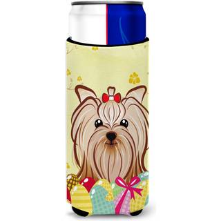 """" Caroline's Treasures BB1886MUK """" """" Yorkie Yorkshire Terrier Easter Egg Hunt Michelob Ultra Koozies for Slim Cans Multicolor """"
