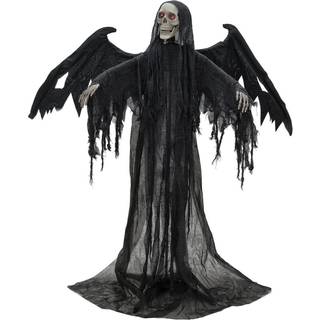 Halloween Dekoration, Animeret Figur Med Lys- og Lydeffekter, Sort Engel, 175x10