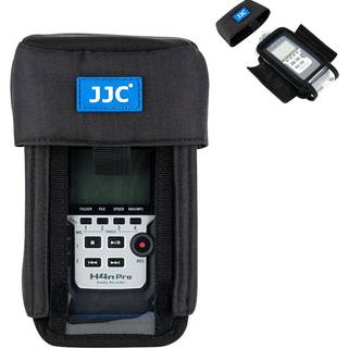 JJC H4N Beskyttelsesopbevaringsopbevaringsposerpose til Zoom H4N Pro All Black & Tascam DR-40 Handy Portable Recorder erstatter Zoom Pch-4n-sag m
