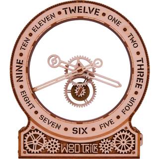 Wood Trick Moderne kinetisk ur 3D -tr?puslespil til voksne og b?rn til at bygge - Magisk mekanisme ?stetisk design - Models?t til voksne - Ingeni