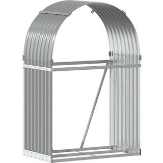 Brændestativ Galvaniseret Stål - Lysegrå / 80 x 45 x 120 cm