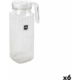 Beholder med Låg og Doseringsdispenser La Mediterránea Chrysler Glas (6 enheder)