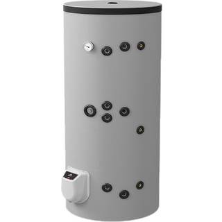 Solvarmebeholder 300 L - Fritstående med 2 spiraler