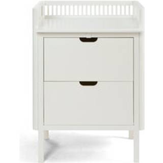 Sebra Puslebord med skuffer - hvid FSC®
