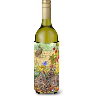 """" Caroline's Treasures Leverets og Rabbit Wine Bottle Koozie Hugger 750 Ml Multicolor """"