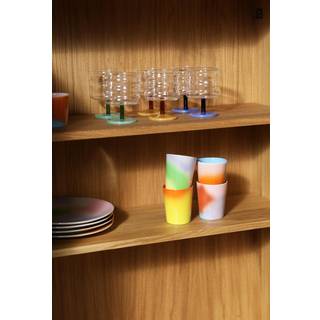 &k Amsterdam Tea And Coffee - 'Hue' mug, set of four, multicolor in Multicolor Porcelain