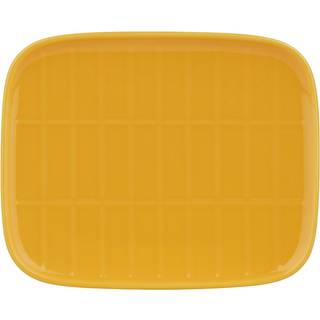 Marimekko Tiiliskivi tallerken 12x15 cm Gul