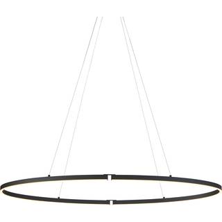 Design Pendellampe Sort Oval 120cm inkl. LED 3-Trins Dæmpbar - Ovallo