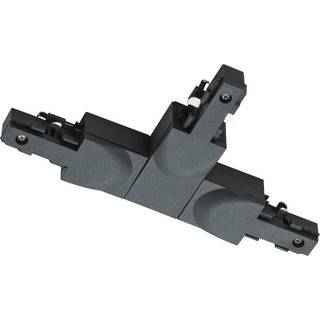 Trio Lighting T-kobling DUOline, PE udv. venstre, mat sort DUOline T-Verbinder, Sort, Plast