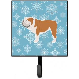 """" Caroline's Treasures Winter Snowflake English Bulldog Leash eller Key Holder BB3562SH4 Small Multicolor """"