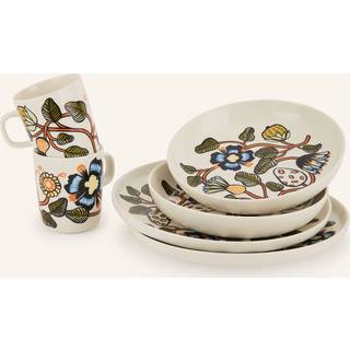 Marimekko Tiara Middagssæt 6-pak - Service & Startsæt Stentøj Hvid - 074964-126