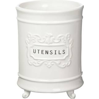 Mud Pie Circa redskaber keramisk indehaver 6.5 """" X5 """" Dia -redskaber