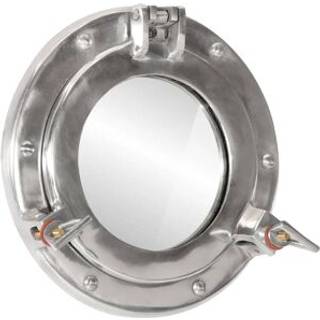 Koøjespejl Væghængt Aluminium Og Glas - Sølv / Ø 23 cm