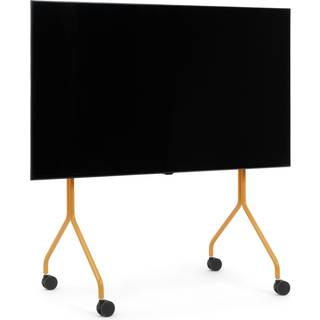 Pedestal Moon Rollin' TV Stander Apricot