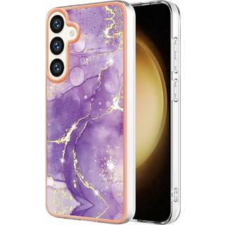 Samsung Galaxy S25+ (Plus) / S24+ (Plus) - EIDERWOOD Marmormønstret Plastik Cover - Lilla