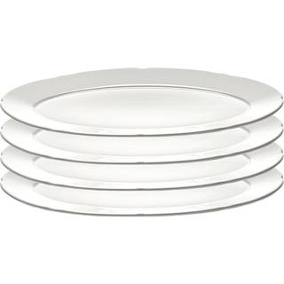 Serax Silhouette oval tallerken M 15x24,5 cm 4 stk White