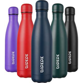 BJPKPK Isolerede vandflasker -17 oz/500 ml -Stainless Steel Water Flasker Sportsvandflasker Hold kold i 24 timer og varmt i 12 timer vandflasker