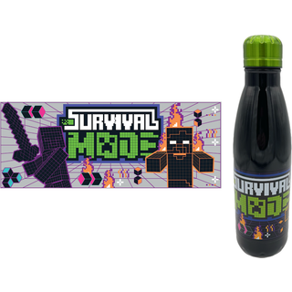 MINECRAFT - Survival Mode - Stainless Steel Bottle 26oz