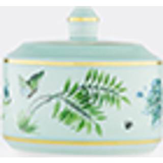 Aquazzura Casa Tea And Coffee - 'Secret Garden’ sugar bowl in GREEN PORCELAIN